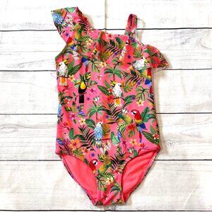 H&M x Emma Jayne Patterned Flounced Swimsuit
